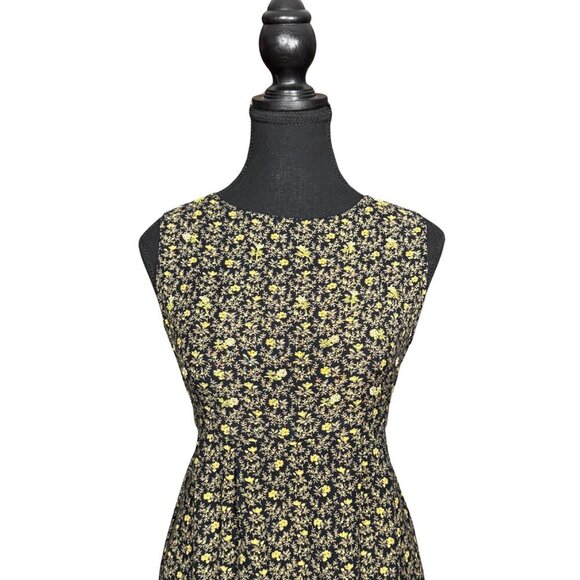 Whimsigoth Floral Maxi Dress 90s Cottagecore Prairie Sleeveless, Witchy - Picture 3 of 10